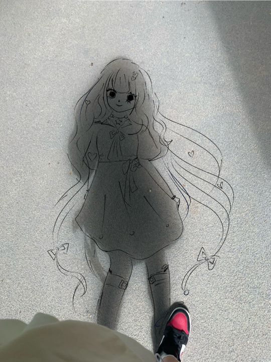 求大神画画影子04内种漫画少女感balabala